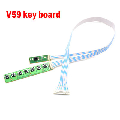 7K V59 V56 Universele 7 toetsen toetsenbord Plaat voor LCD-TV-hoofdbord Accordance-toetsenbord met IR