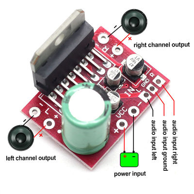 CA-7379 Stereo Power Amplifier Module Dubbelkanaal DC9V-17.5V 38W+38W met TDA7379 Chip