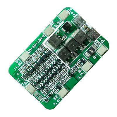 CA-6S-12A-E 24V PCB-BMS-beschermingsbord voor 6 pakketten 18650 Li-ion-lithiumbatterijmodule