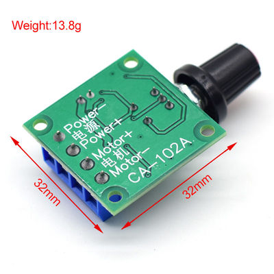 CA-102A PWM Motor snelheidsregelaar 2A 30W 1.8V 3V 5V 6V 12V DC Motor Governor snelheidsregulerend