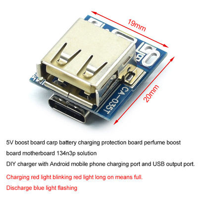 CA-035 5V Boost Step Up Power Module Lithium LiPo Battery Charging Protection Board LED Display USB voor zelfstandig opladen