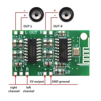 CA-8469 5V BT-module 5.0 klasse D PAM8403 Digitale audioversterker