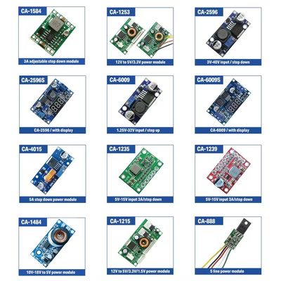 3A DC-DC Converter Board Mount 5V-15V Step-Down Voedingsmodule