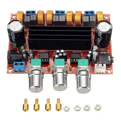 2.1-kanaals digitale versterkerkaart met TPA3116D2-chip, 50Wx2 uitgang en 12V-24V-voeding