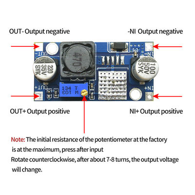 3.2-40V Input 1.5-35V Output Verstelbaar DC naar DC Step Down Power Supply Module LM2596