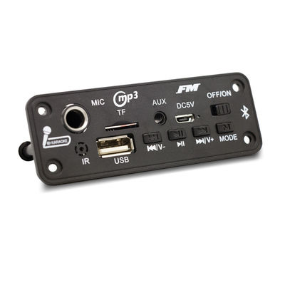 Card Style BT 5.0 FM Radio MP3/WAV Audio Decoder Board met 2x3W Versterker en Stemrecorder
