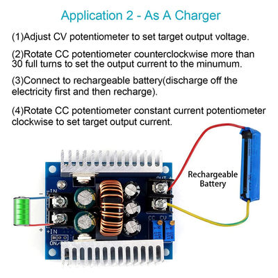 300W 20A DC-DC Buck Converter Step Down-module met stroombeperkend bereik van 0,2-20A