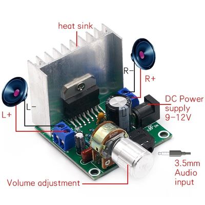 15W Dual-Channel Digital Amplifier Module met TDA7297 Chip voor DIY Kit Audio Amplifier Board