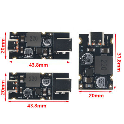 QC4.0 QC3.0 Type-C USB PD65W sneloplaadingsadaptermodule met standaard montage