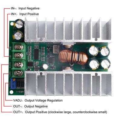 Verstelbare 500W stap-down module voor standaard montage type DC-DC CC CV Buck Converter