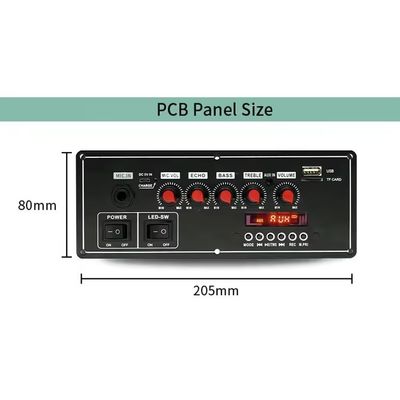 Stemrecorderfunctie 2x20W 7.4V Draadloze bekabelde microfoon Trolley luidspreker Sound Bt Decoder Amplifier Board