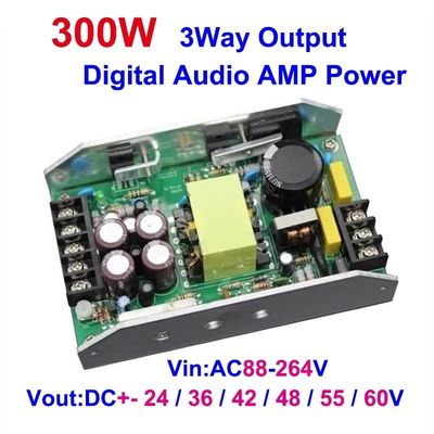 300W Dual DC 24/36/48V 12V1A stroomvoorziening voor TPA3255 TPA3221 TPA3116 Audioversterker