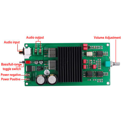 600W digitale versterkerkaart met TPA3255-chip voor professionele 2.0-kanaals audiosystemen