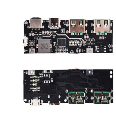 22.5W QC4.0 PD3.0 5 Port Dual USB Mobile Power Bank Circuit Board Beschermingsmoederbord
