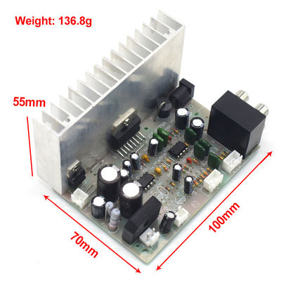 Professionele digitale subwooferversterkerkaart 2*38W AC/DC 12V met TDA7379