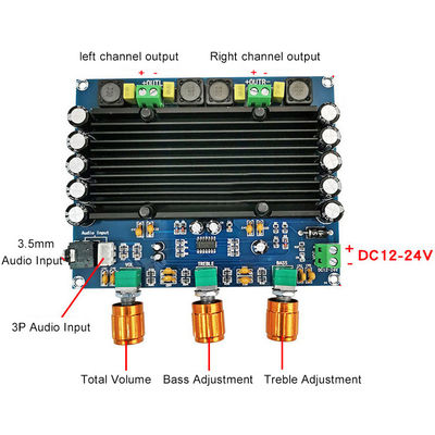 2 kanalen 150W professionele versterker TPA3116D2 Digitaal geluidsbord voor hoogwaardige geluidssystemen