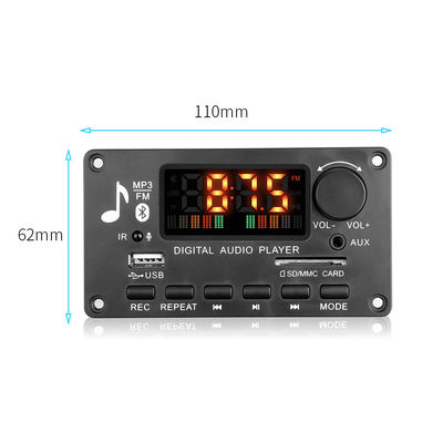 Hoog vermogen 2x40W BLUETOOTH-module Autoversterker Moederbord met APE-audioformaatondersteuning en 20+ uur batterijduur