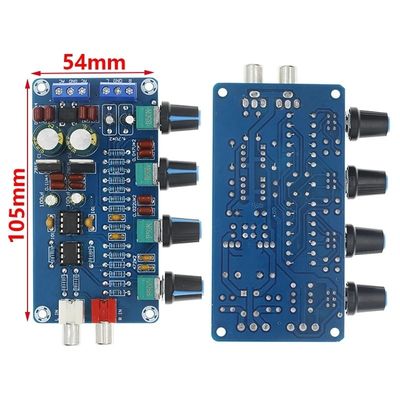 4-kanaals Home Amplifier NE5532 Stereo Preamp Module met Tone Control Circuit Receivers