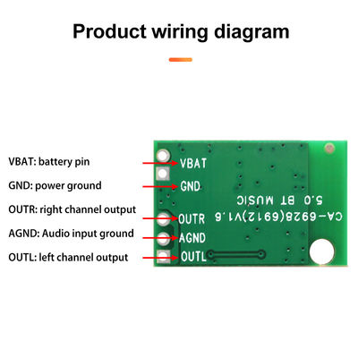 12V DC Power Amplifier Module Board 23*15MM met 3 kanalen (2.1) Audioversterker