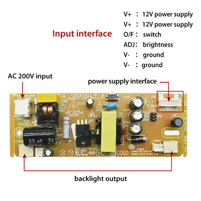 Eén LCD-tv-scherm KZ1209 LED-strookachterlicht Module voor stroomvoorziening met constante stroom met DC 12V-3A-uitgang