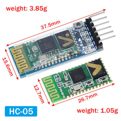 Draadloze Bluetooth-module HC-05 HC-06 RF-transceiver met 2,4G-frequentie, 3,3V TTL-niveau en 10 meter bereik UART-converter