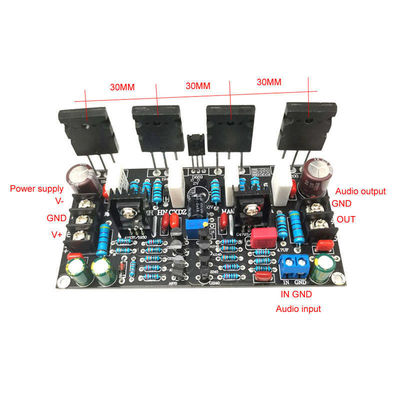 200W Mono Power Amplifier Board met 1943 + 5200 Toshiba Pair Tube en Wide Power Supply Range (20V-90V)