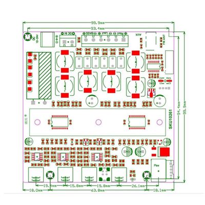 CA-3169B 2.1 Channel Audio Power Amplifier Board met hoog fidelity geluid en compact 100x75x30mm ontwerp
