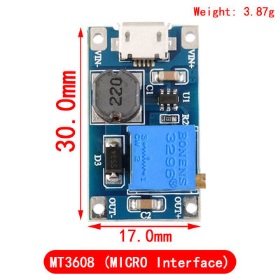 Creatall MT3608 DC-DC Boost Module 2A Boost Board Input Voltage 2-24V Output Voltage 30V