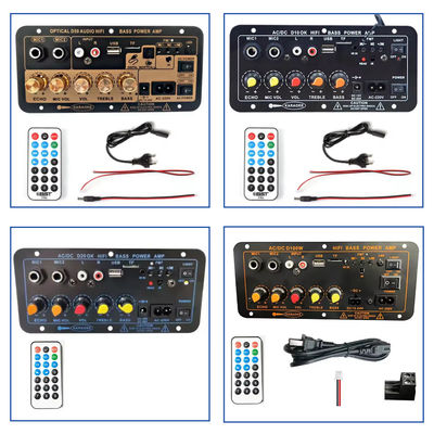 D50 Versterkerbord met optische audio BT 5.0 AMP USB FM Radio TF-speler voor thuis en auto