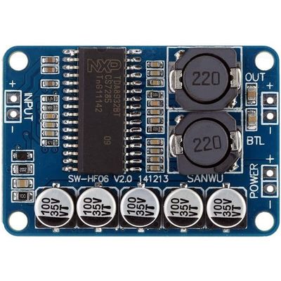 35W Digitale Versterker TDA8932 Blauw Audio Board voor werkspanning DC 10-30V