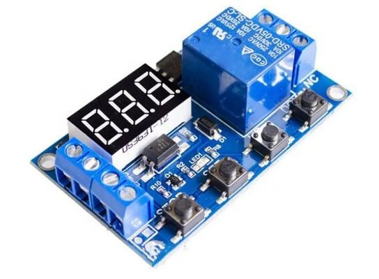 Verzegeld 12V digitaal LED-display Timer On/Off Relay Switch Board voor PCB-productie