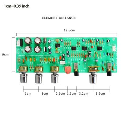 Dual AC Series Power Amplifier Board Preamp DX338A met Dual 12V lineaire AA-klasse tooncircuit en gelijk luidsnelheidsschakelaar