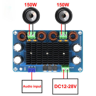 150W+150W High-Power Versterker Audio Board met DC 12-28V Output voor Home Theater Stereo Equalizer