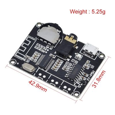 PAM8406 BT 5.0 DIY Kit Lineaire audioversterker DC3.7-5V Stereo Audio XY-P5W