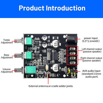 CA-502MT 5.0 BT Digital Audio Amplifier Board 2*50W 12-24V AMP-module