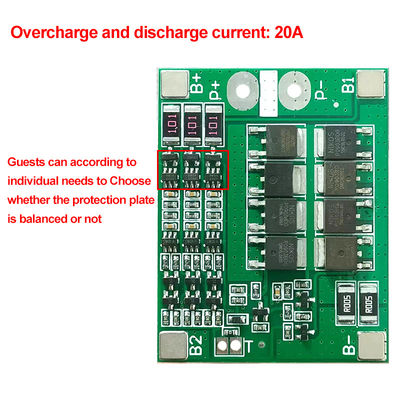 CA-3S-25A-B-T Li-Ion 18650 BMS PCM Batterijbeschermingsbord BMS PCM met evenwicht voor Li-Ion Lipo-batterijcellen
