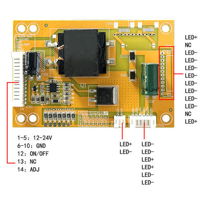 CA-399 de LEIDENE Bestuurder Board 100*70mm Standaardinput 200ma van Backlight