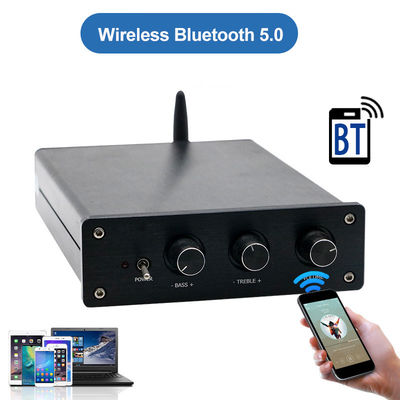 100W*2+200W Home Audio Eindversterker met Bluetooth 5.0 en 2.1 Kanaals Mini HiFi Stereo Klasse D Digitale Versterker