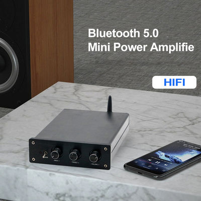 100W*2+200W Home Audio Eindversterker met Bluetooth 5.0 en 2.1 Kanaals Mini HiFi Stereo Klasse D Digitale Versterker