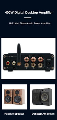 100W*2+200W Home Audio Eindversterker met Bluetooth 5.0 en 2.1 Kanaals Mini HiFi Stereo Klasse D Digitale Versterker
