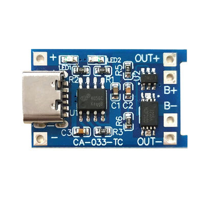 CA-033 Micro Type-C USB 5V laadbord Dual Function 1A Li-Ion Lithium Battery Charger Module 18650 TP4056 IC's Product