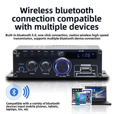 Hifi Stereo Audio Power Amplifier 120W Dual Channel Power Amp Independent Control Equalizer Home Digitale Versterkers