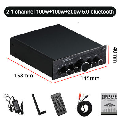 2.1 Kanaal 100W Uitgangsvermogen Draadloos Bluetooth Digitaal Audio HIFI Versterker voor Home Audio