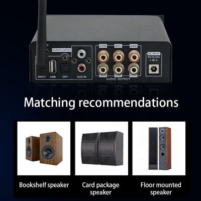 2.1 Kanaal 100W Uitgangsvermogen Draadloos Bluetooth Digitaal Audio HIFI Versterker voor Home Audio