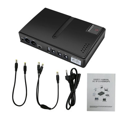 Mini 10400mAh 36W Ononderbroken stroomvoorziening (UPS) voor Router Modem CCTV Beveiligingscamera AC DC Configurable Power Source