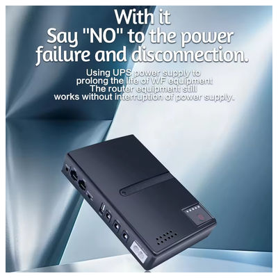 Mini 10400mAh 36W Ononderbroken stroomvoorziening (UPS) voor Router Modem CCTV Beveiligingscamera AC DC Configurable Power Source