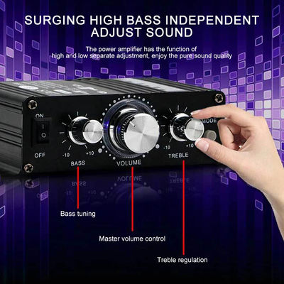 AK-270 12V 30W + 30W 2.0 Channel Bluetooth Power Amplifier voor Home Theater