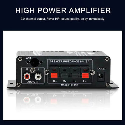 AK-270 12V 30W + 30W 2.0 Channel Bluetooth Power Amplifier voor Home Theater