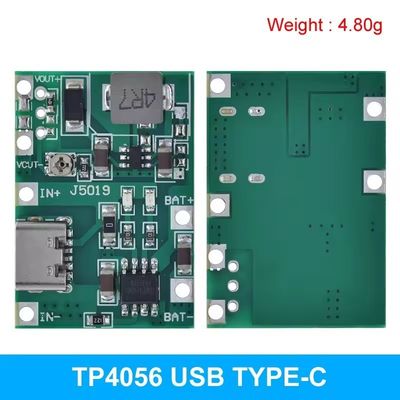 Type-C USB 3.7V 9V 5V 2A DC-DC Converters Board Mount Lithium Li-ion 18650 Batterijoplader 18650 Charger Step Boost Voeding
