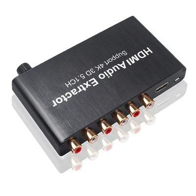 HDMI naar 3,5 mm RCA Analoog Audio Converter Extractor Decoder Versterker voor PS4 DVD 5.1 Channel Sound Splitter Private Mold